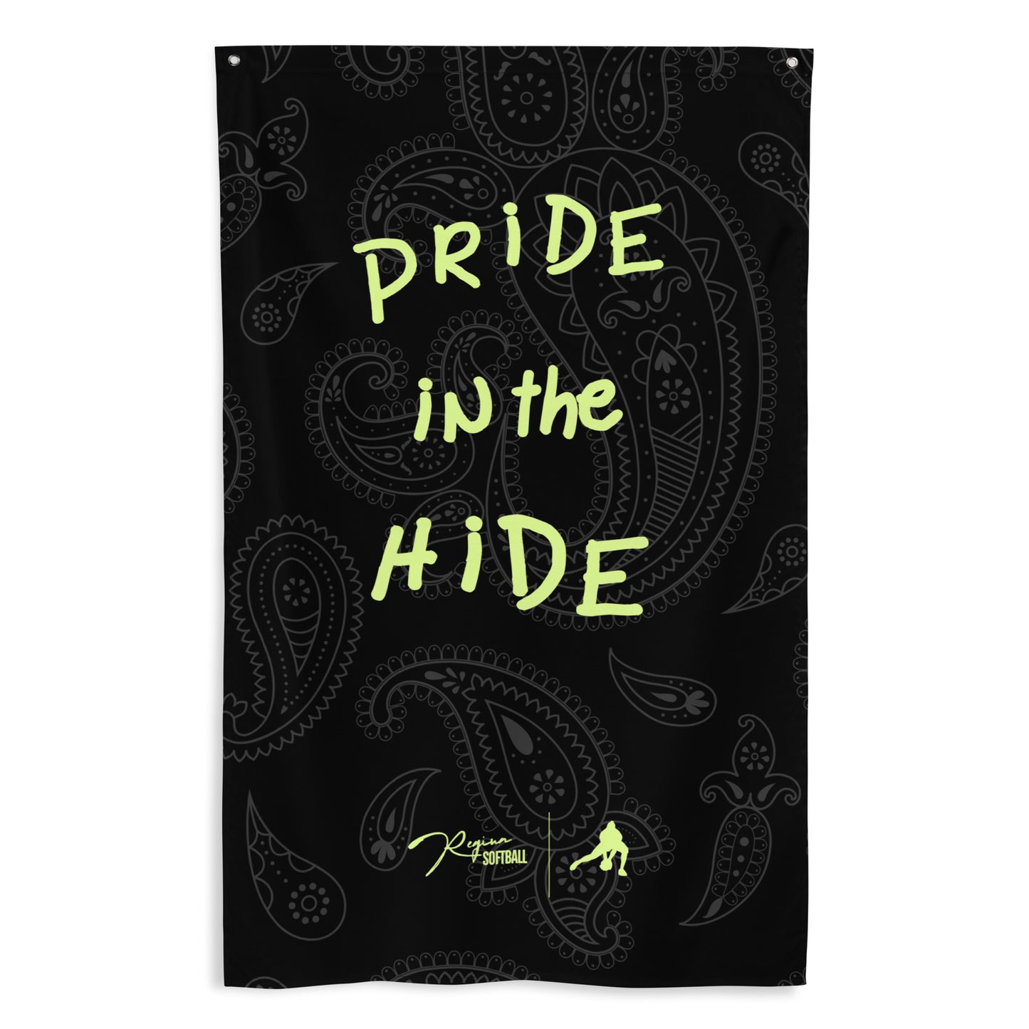 REGINA™️ Softball Classic Paisley Flag -  "Pride In The Hide"