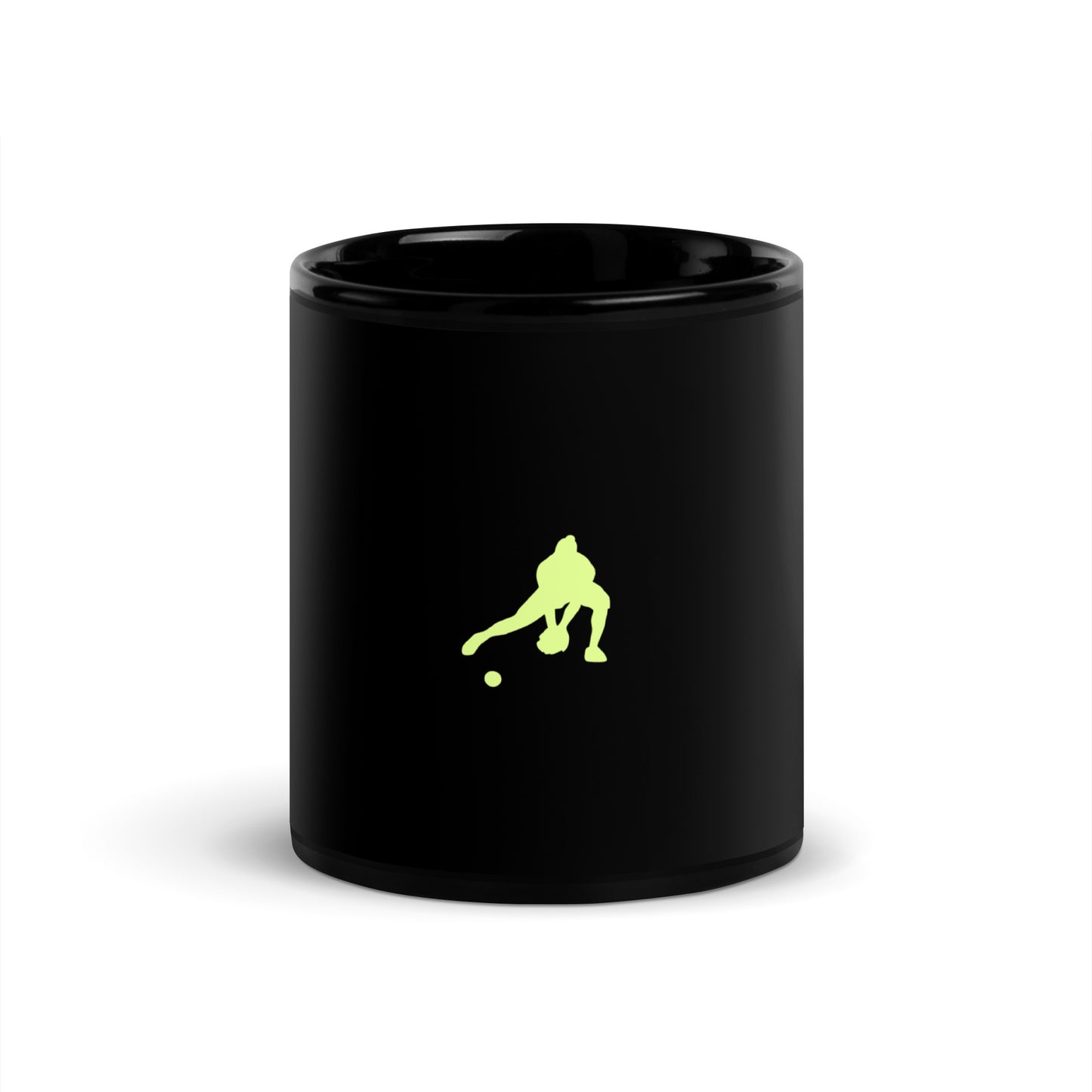 REGINA™️ Softball Black Glossy Mug